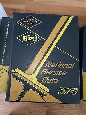 1970 Mitchell National Service Data MANUAL / National Automotive Service Manual • $13.95