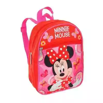 Minnie Mouse 11  Mini Backpack Toddlers Kids Pink Red Overnights School • $14.50