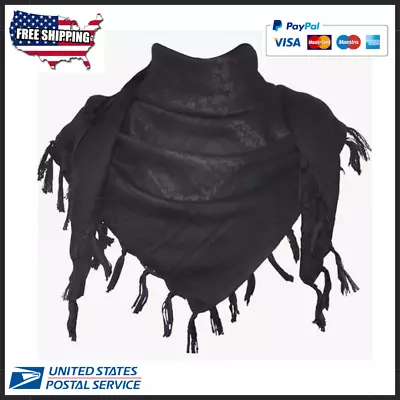 Unisex Military Arab Tactical Desert NeckScarf Head Wrap Grand Cotton Shemagh US • $18.67