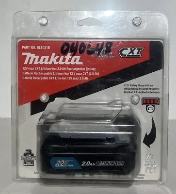 Makita 12V Max CXT LI-ion 2.0AH Battery BL1021B**NEW FACTORY SEALED** • $47.55