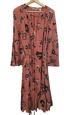 $30 • Buy COUNTRY ROAD Floral Pink Dress - 14 - Lined
