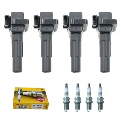 New Set Of 4 Ignition Coil & NGK Spark Plug For 02-03 Subaru Impreza WRX 2.0L H4 • $86.99