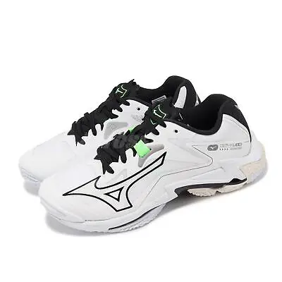 Mizuno Wave Lightning Z8 Wide White Black Men Unisex Volleyball Shoe V1GA2401-57 • $129.99