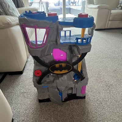 £5 • Buy Fisher Price Imaginext Batman Gotham City BATMAN & ROBIN BAT CAVE Playset