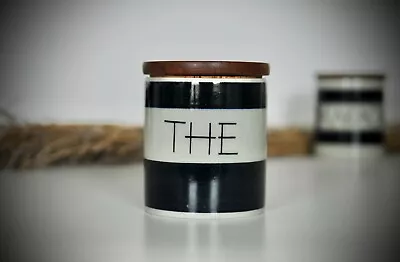 RORSTRAND RARE Marianne Westman  “THE” (TEA) Jar/Canister In *Black* With Lid • $150