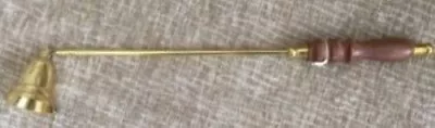 £5.99 • Buy Brass Candle Snuffer With Wooden Handle