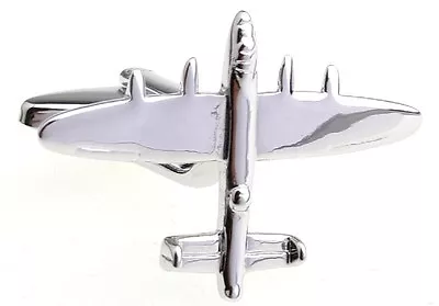 Plane Cufflinks Military Bomber Smooth Wedding Fancy Gift Box Free Ship USA • $13.76