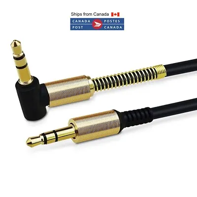 3.5mm AUX Cable For All Car Audio Stereo Headphone Right Angle Male To Male • $11.23