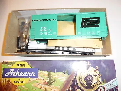 Athearn HO Scale High Cube Box Car Kit Penn Central W/ KADEE & Horn Hook Coupler • $18.99