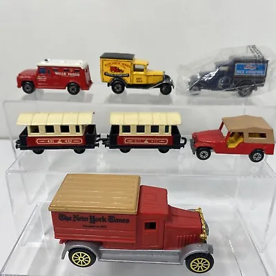 Matchbox Superfast Lot Ford Van No 44 Passenger Coach 69 Armored Truck 53 Jeep • $17.96