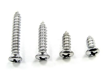 $34.99 • Buy Ford Chrome #8 Oval Head Trim Screws- 3/8  To 1  Long- 200 Pcs (50ea)- #339T
