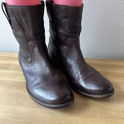 FRYE Women’s PULL ON SHORT BOOTS 7200043 BROWN Size 9M • $40