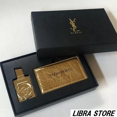 RARE Yves Saint Laurent YSL Phone Ring & Mirror SET Not For Sale EXPRESS JAPAN • £50.93