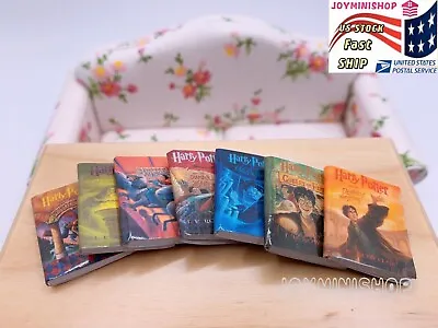 1/12 Miniature 7PCS Harry Potter Book Set Dollhouse Miniature Books Real Paper  • $12.52