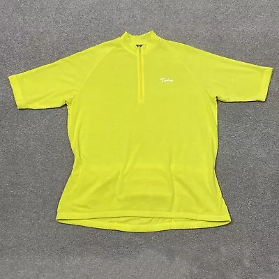 Vintage Tinley Short Sleeve Cycling Jersey Mens XL Yellow • $15.95