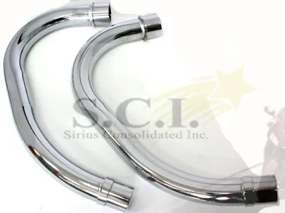 Honda Cb400t Exhaust Down Pipes 1 3/4  Dia Engine Side  1 1/2  Muffler Side • $129.97