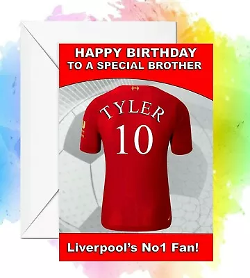 £2.95 • Buy Personalised Birthday Card Liverpool Football Any Name/relation/age
