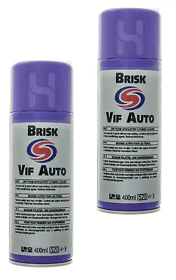 Autosmart Brisk 400ml - Dry Foam Upholstery & Fabric Cleaner - Trade - X2 • £11.99