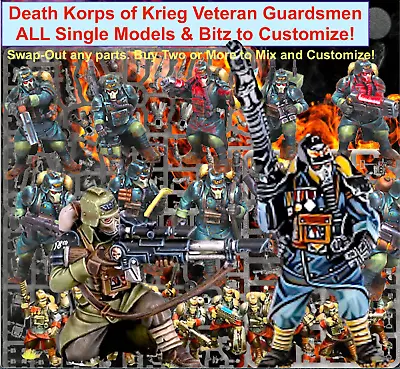 Single DEATH KORPS Of KRIEG VETERAN GUARDSMEN Model~Games Workshop WARHAMMER 40K • $16.91