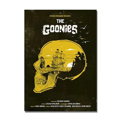 The Goonies Classic Movie Poster Film Painting Wall Art Decor Fabric Print Skull • $5.26