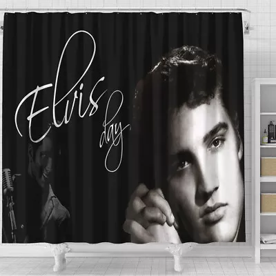 Love Music Elvis Presley Home Decoration Bathroom Sets Shower Curtain Sets • $24.99