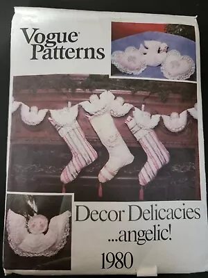 Vogue  1980 Christmas Decor Angel Dove - SEWING PATTERN • $14.95