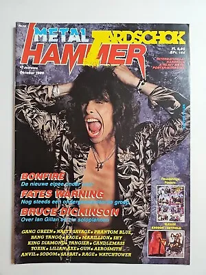 Metal Hammer October 1989 Aerosmith  Pump  Sleaze. Exodus/ Hetfield In Dutch • $8.99