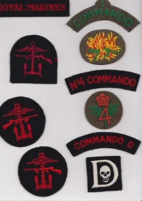 British ROYAL MARINES No.1 COMMANDO Shoulder Title • $16.99