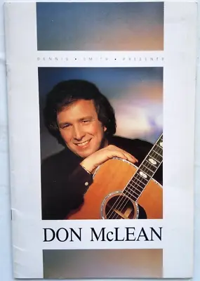 Don Mclean Original Concert Program Programme Tour Book Live Music Memorabilia • £14.69
