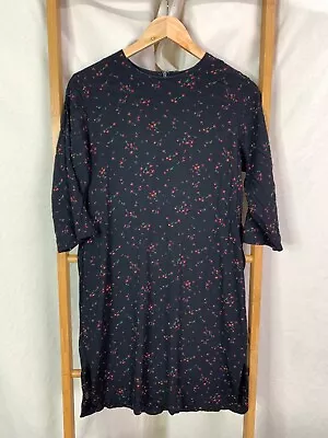 Stockholm Atelier & Other Stories Dress Womens 38 Black Floral Long Sleeve • $2.95