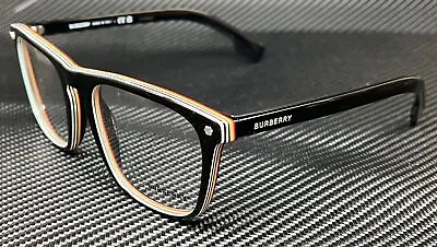 BURBERRY BE2340 3798 Black Men's Square 56 Mm Eyeglasses • $137.70