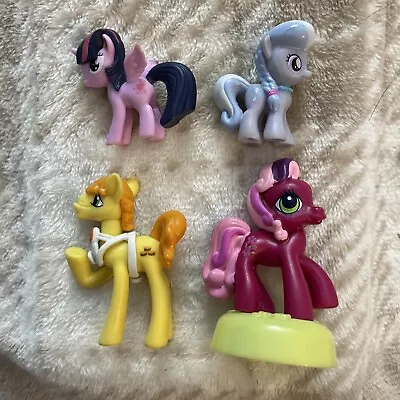 My Little Pony Mini Figures Lot Of 4 Carrot Cake Twilight Sparkle Silver Spoon • $14.95