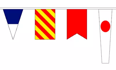 12.7 Metres 40 Flags Nautical Alphabet Signal Boat Ship Polyester Flag Bunting • £23.99