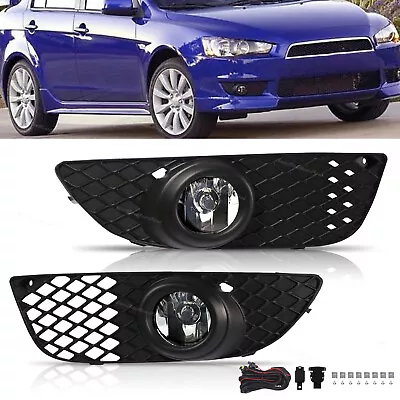 Fit For 2008-2015 Mitsubishi Lancer Left & Right Side Front Driving Fog Lights • $38.24