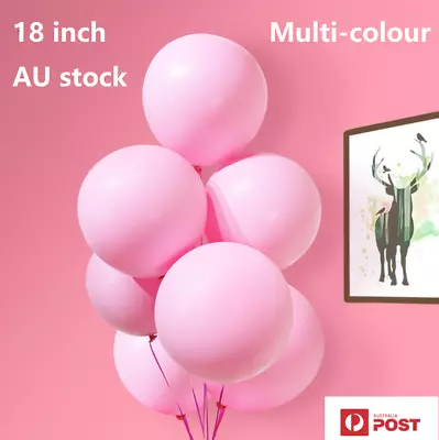 $11.99 • Buy 18 Inch/45 Cm Round Jumbo Latex Balloon Pastel Macaron Colours FAST SHIPPING