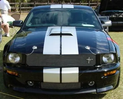 SHELBY GT O.E Chrome Tri Bar Running Pony Emblem For Ford Mustang Billet Grille  • $37.99