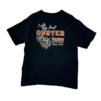 ACME Oyster House Shirt Size LARGE New Orleans T Shirt Vintage Comfort Colors L • $19.99