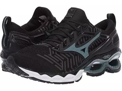 New Men's Mizuno Wave Creation WaveKnit C1 Running Shoes Size 11 Black 411056 • $99.99