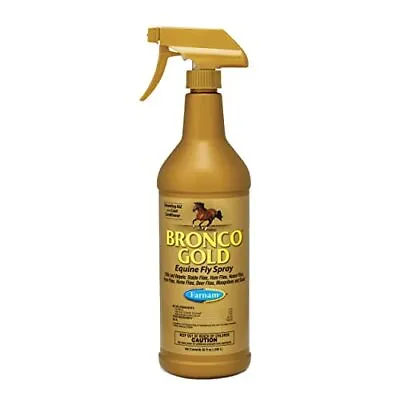 $43.40 • Buy  Bronco Gold Horse Fly Spray, Grooming Aid, Coat Conditioner, 32 Ounces, Quart 