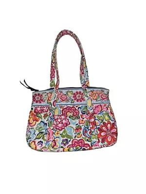 VTG Vera Bradley Morgan Shoulder Tote Bag Multicolor Floral Hope Garden Pattern • $29.99