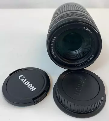 Canon EF-S 55-250mm F/4-5.6 IS Telephoto Zoom Lens - FAST SHIPPING • $67