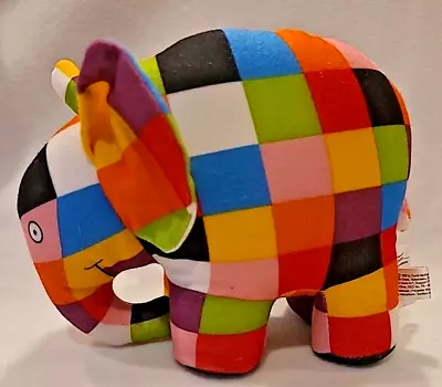 Elmer The Patchwork Elephant Plush 6  1993 Book Character David McKee • $12