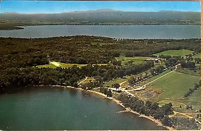 Isle La Motte Vermont Lakehurst Aerial View VT VTG PC Postcard C1960 • $10.88