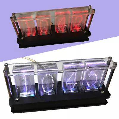 £35.02 • Buy USB 4Bit RGB Nixie Tube Glows DIY Electronic Digital LED Desk Clock Assembly Set