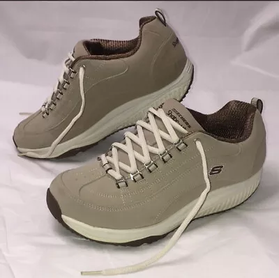 Skechers Shape Ups XF Energy Blast Walking Shoes Stone Brown 12321 Size 8.5 • $50