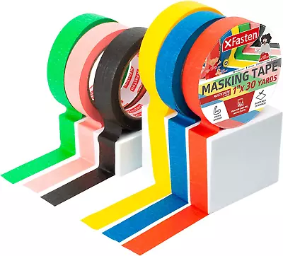 Multi Colored Painters Masking Tape 1  X 30 Yards 6-Pack • $22.22