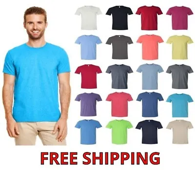 Gildan Men's Cotton Short Sleeve Softstyle T Shirt Blank 64000 S-3XL 27 Colors • $10.99