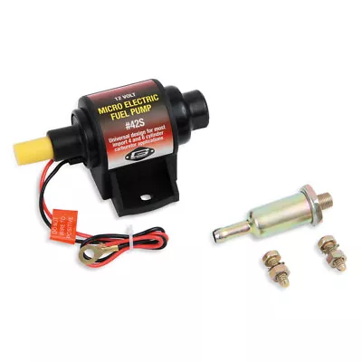 Mr Gasket Electric Fuel Pump 42S; Micro Electric 28GPH 3.5psi Gasoline • $55.13