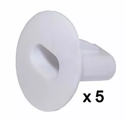 Plastic Hole Tidy Wall Grommet Sky Twin Double Coax Aerial Cable Entry WHITE X 5 • £6.89