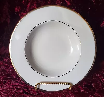 MANSFIELD 8 1/4  RIM SOUP  BOWL Lenox With Gold Trim - NIB • $46.50